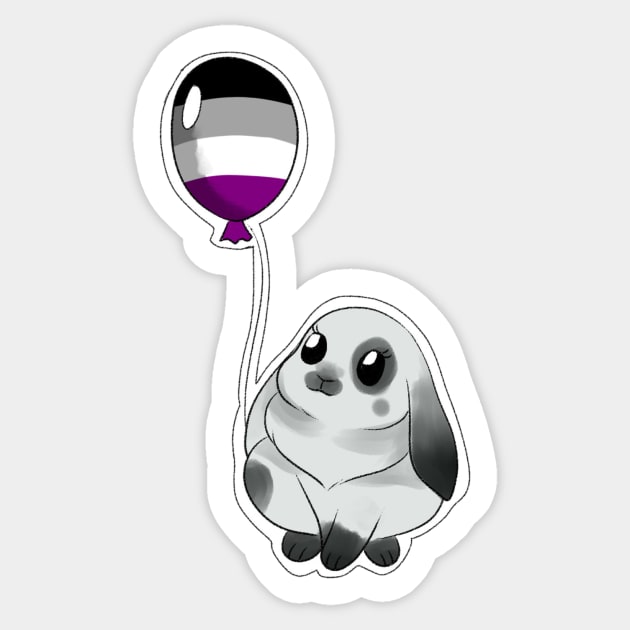 asexual bunny Sticker by gaypompeii